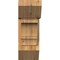 Ekena Millwork Balboa Slat Rough Sawn Bracket w/ Offset Brace, Western Red Cedar, 8"W x 18"D x 22"H BKT0806X18X22BOA06RWR - alternate 3